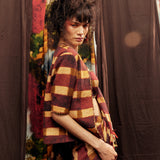 PLAID SAREE SET