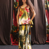 Crimson Grass Emb. Vest