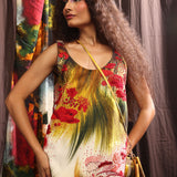 Crimson Grass Emb. Vest