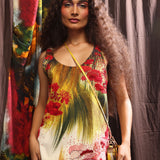 Crimson Grass Emb. Vest