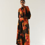 Brown Florid Co-ord