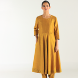 Mustard Ghera Anarkali Set