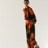 Brown Florid Co-ord