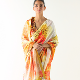Ivory Florid Saree