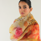 Ivory Florid Dupatta