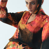 Brown Florid Co-ord