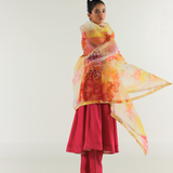 Cerise Pink Ghera Anarkali Set