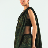 Green Freckle Saree