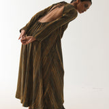 Multi Amber Stripe Wrap Dress
