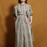 Kahlua Stripe Lungi Drape Skirt Trousers