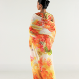 Ivory Florid Saree