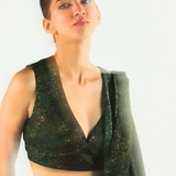 Green Freckle Saree