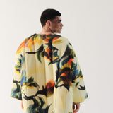 Brush Stroke Puffer Jacket