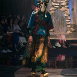 BLUE GALAXY KIMONO OVERLAY