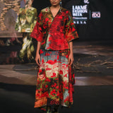 BANARAS EMBROIDERED KIMONO SKIRT