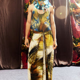 Cobalt -Grass Embroidered Vest
