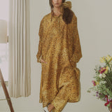 Mustard Freckle Boyfriend Kurta