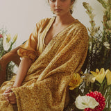 Mustard Freckle Saree