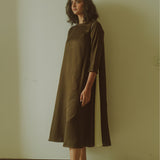 Kahlua-Cream Long Dress