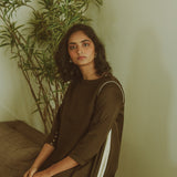 Kahlua-Cream Long Dress