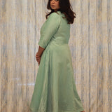 Icy Blue Ghera Anarkali