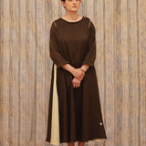 Kahlua-Cream Long Dress