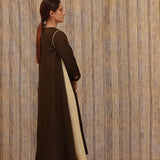 Kahlua-Cream Long Dress