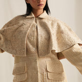 Beige Emb. Cape