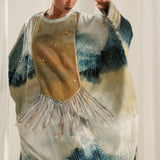 Blue Monet Kaftan Set