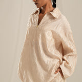 Off White Textured Co-ord