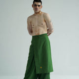 Green Drape Trouser