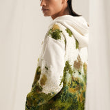 Grass Embroidered Hoodie