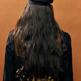 Inlay Hand Emb. Long Gilet Jacket