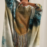 Blue Monet Kaftan Set