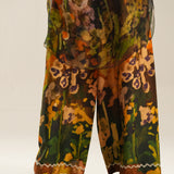 Brown Floral Kurta Co-Ord