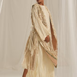 Ivory Emb. Gilet Jacket