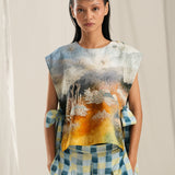 Multi Haze Emb. Gilet