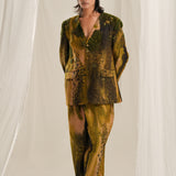 Green Glade Emb. Blazer Set