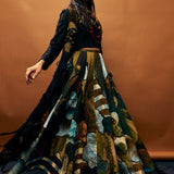 Inlay Hand Emb. Long Gilet Jacket