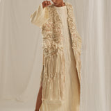 Ivory Emb. Gilet Jacket