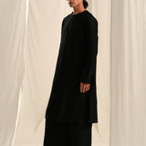 Coal Black Pin Tuck Kurta Co-Ord