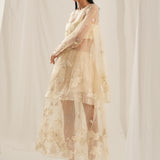 Beige Sheer Co-Ord Set