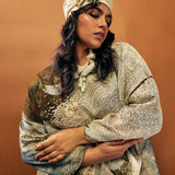 Brown Wash Tuck Dress