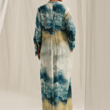 Blue Monet Drape Dress