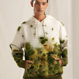 Grass Embroidered Hoodie
