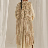 Ivory Emb. Gilet Jacket