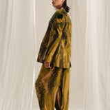 Green Glade Emb. Blazer Set