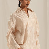 Off White Textured Co-ord