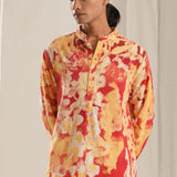 Pink Floral Kurta Set