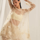 Beige Sheer Co-Ord Set